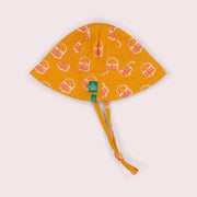 Golden Flowers Reversible Sunhat Gold / 5-8y