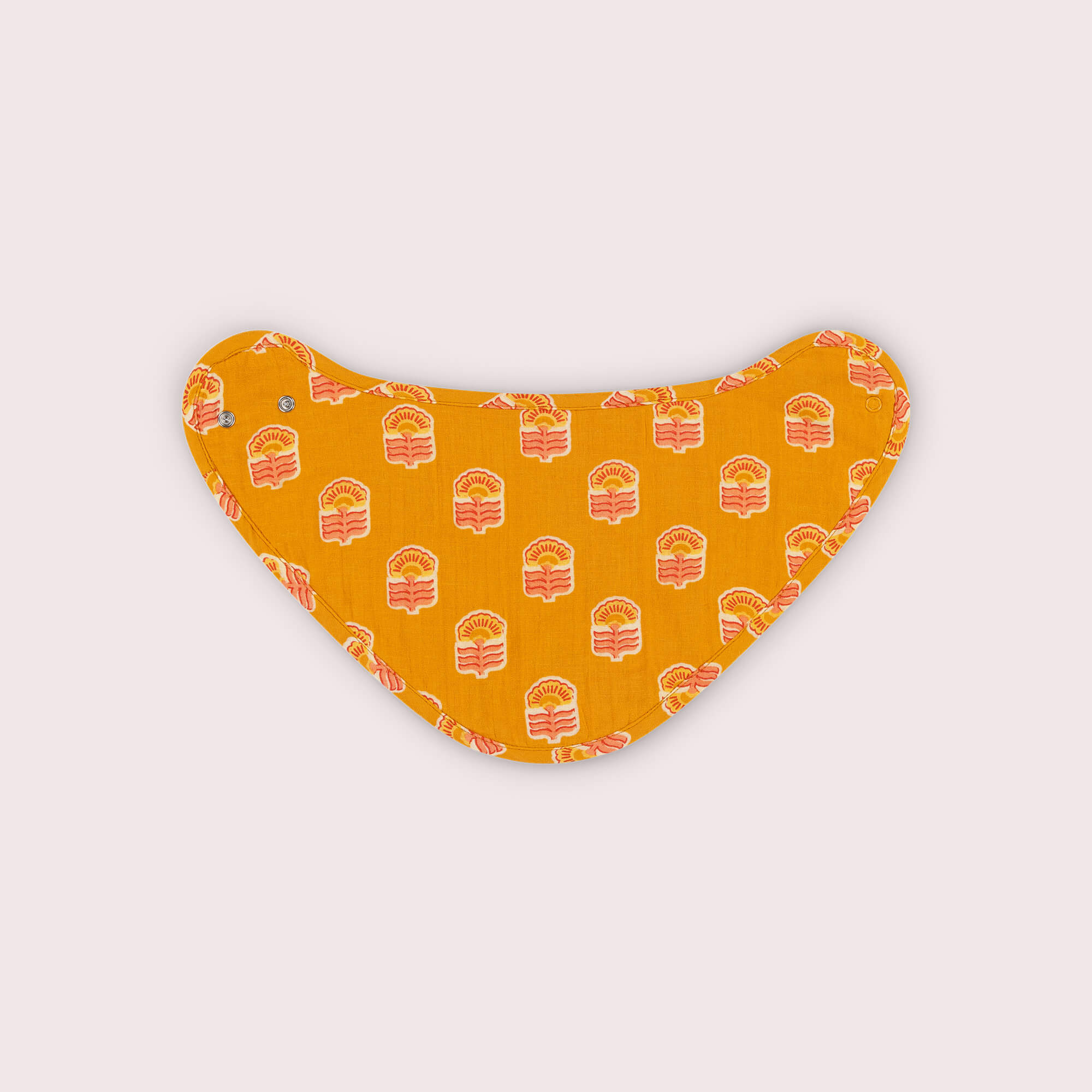 Golden Flowers Organic Muslin Bib Set Multi / one size