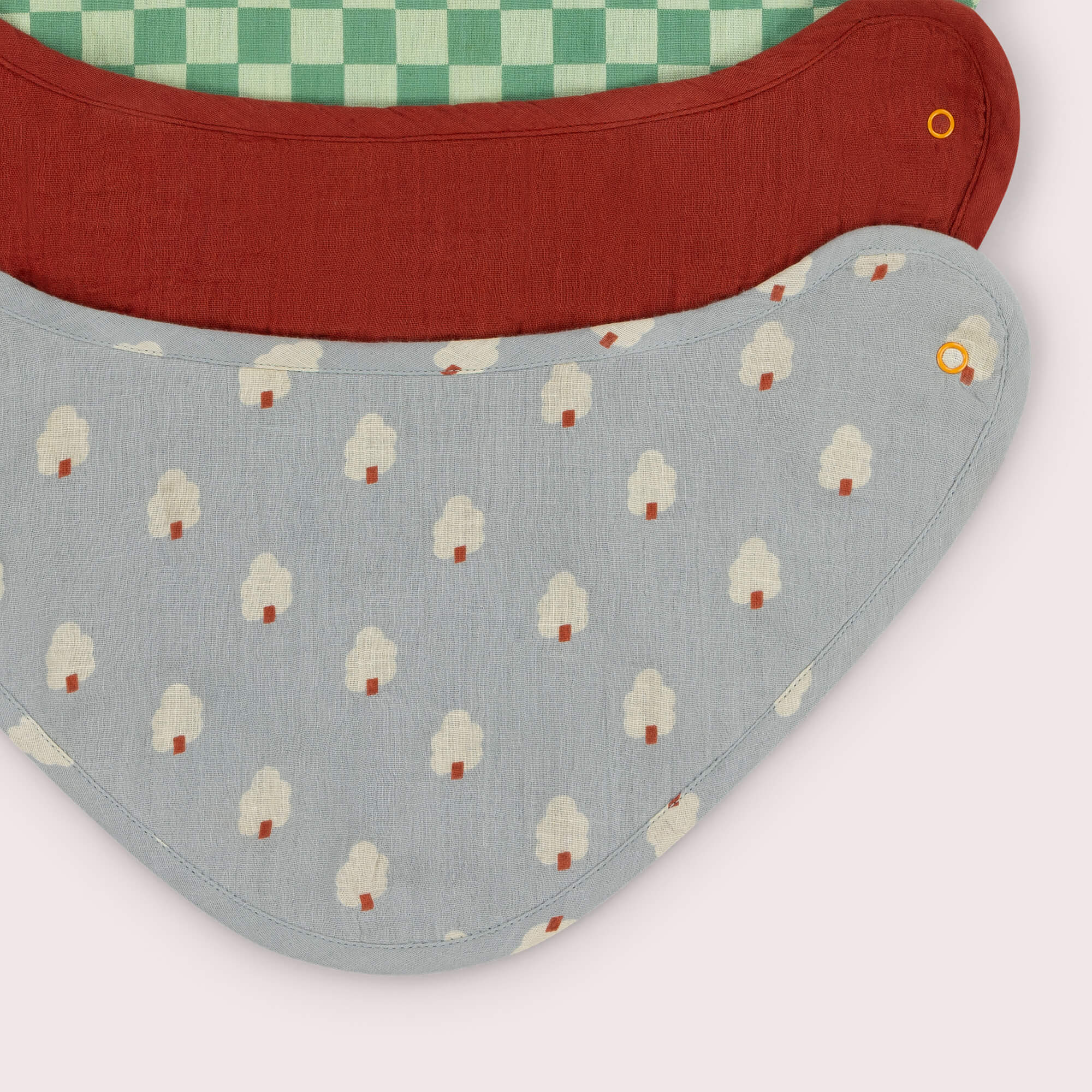 Silver Forest Organic Muslin Bib Set Multi / one size