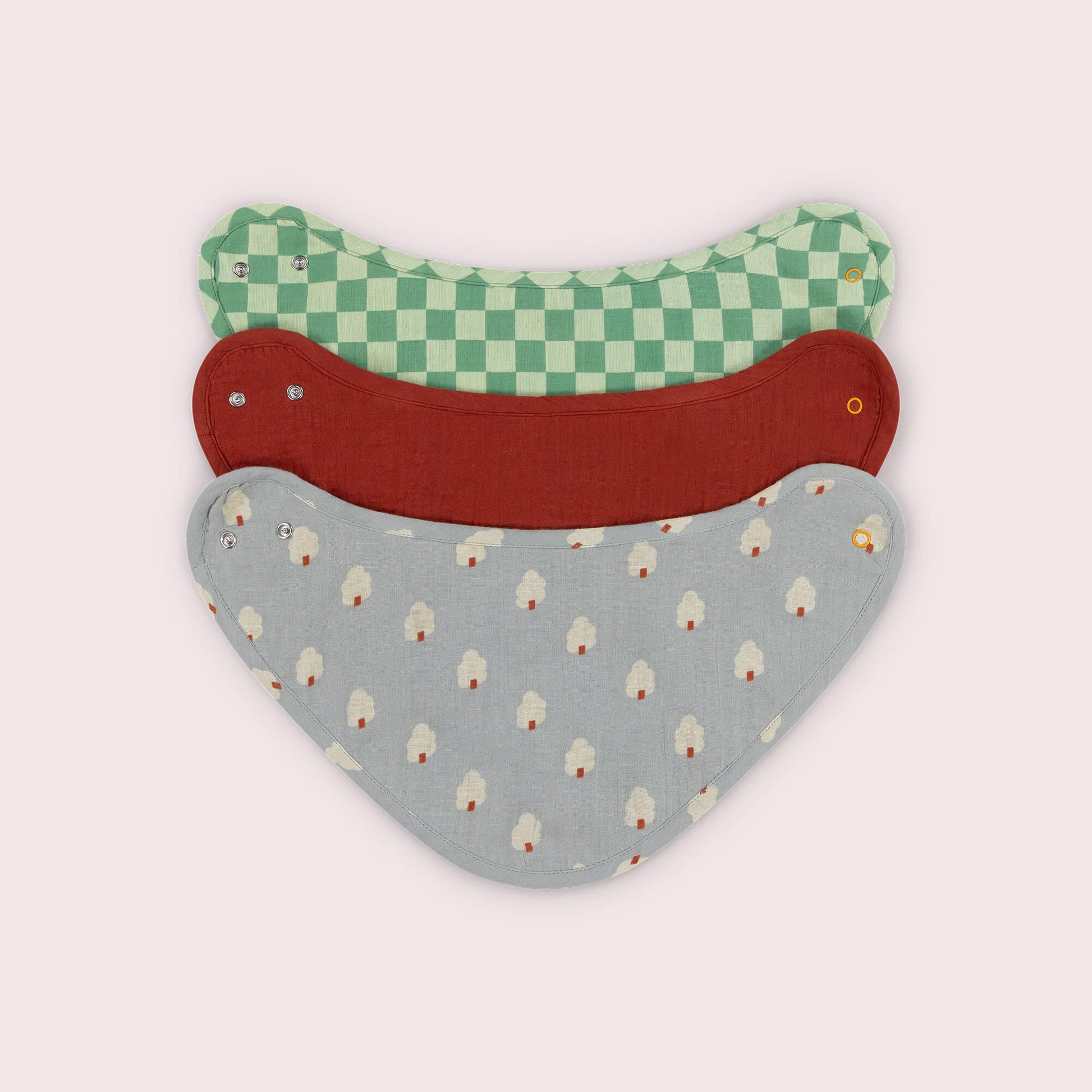 Silver Forest Organic Muslin Bib Set Multi / one size