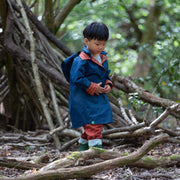 Ginger Check Recycled Reversible Anorak Orange / 7-8y