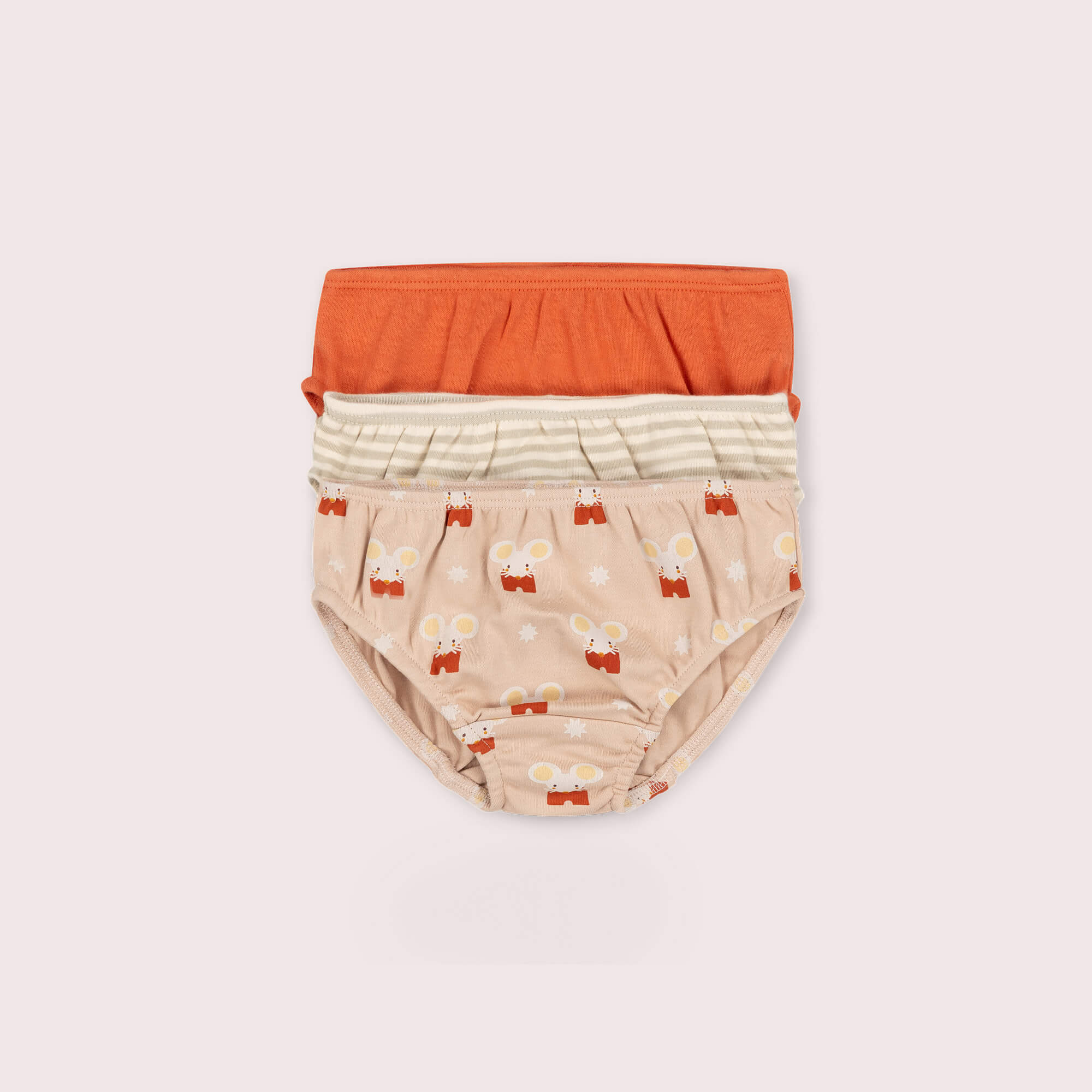 Little Mouse Organic Underwear Set 3 Pack Multi / 7-8y