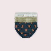 Paws Organic Underwear Set 3 Pack Multi / 7-8y
