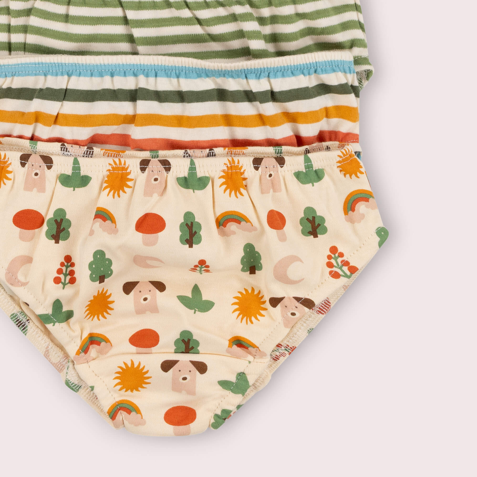 Nature Days Organic Underwear Set 5 Pack Multi / 7-8y