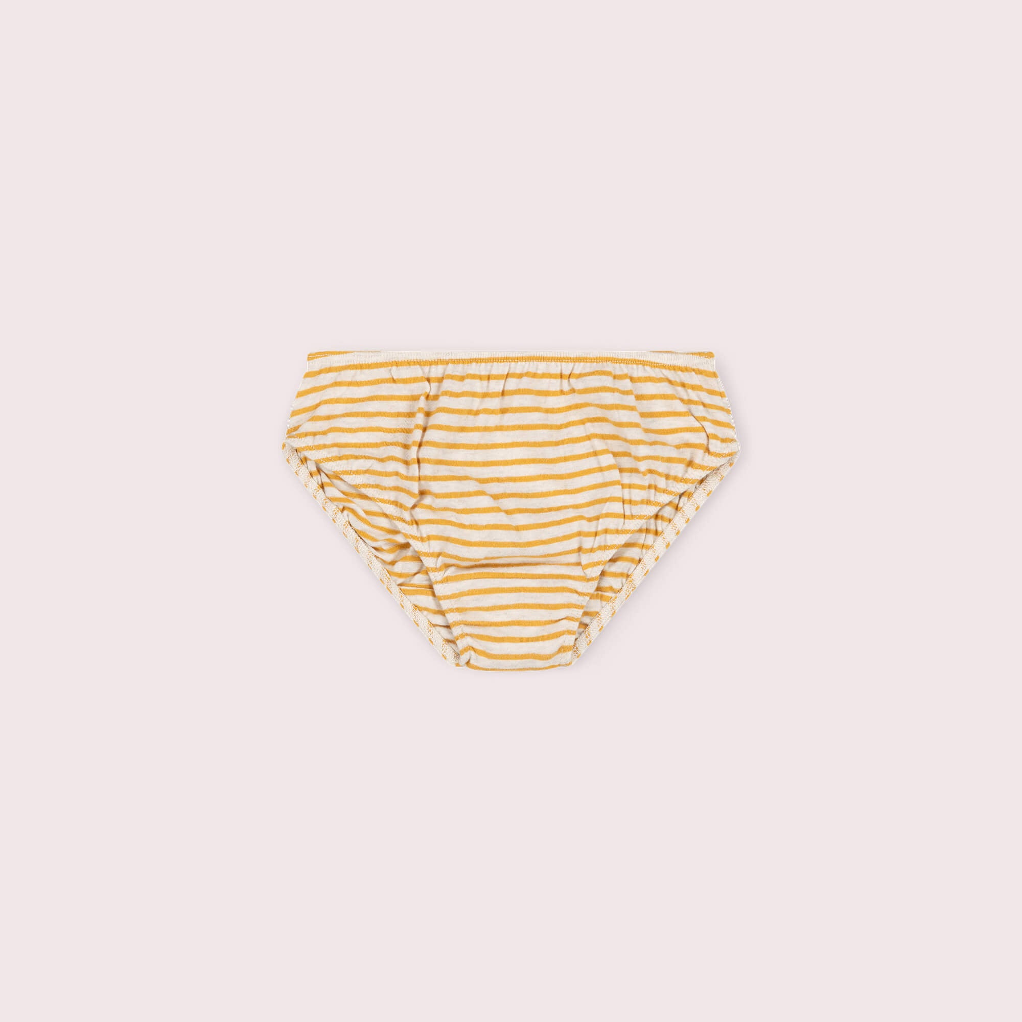 Yellow Striped Organic Underwear Set 3 Pack Multi / 7-8y