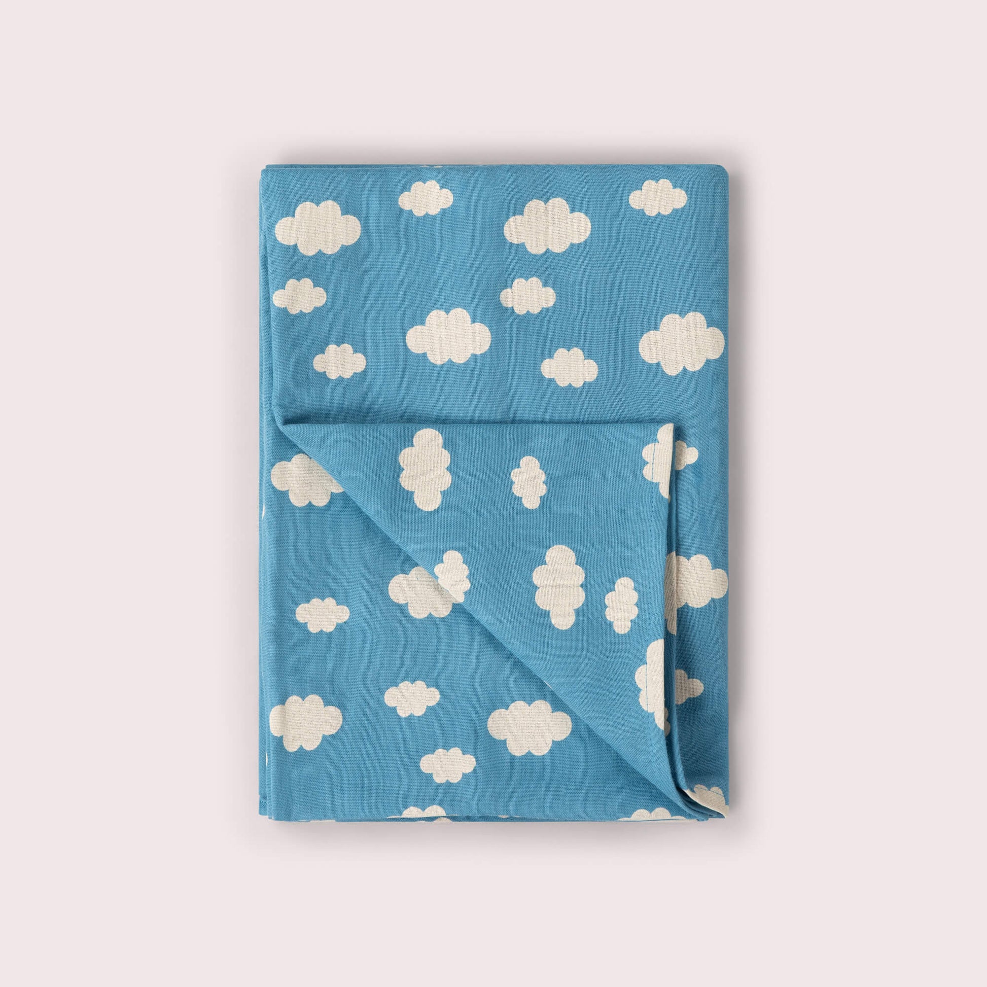 Blue Clouds Muslin Cloth 2 Pack Blue / One Size