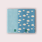 Blue Clouds Muslin Cloth 2 Pack Blue / One Size