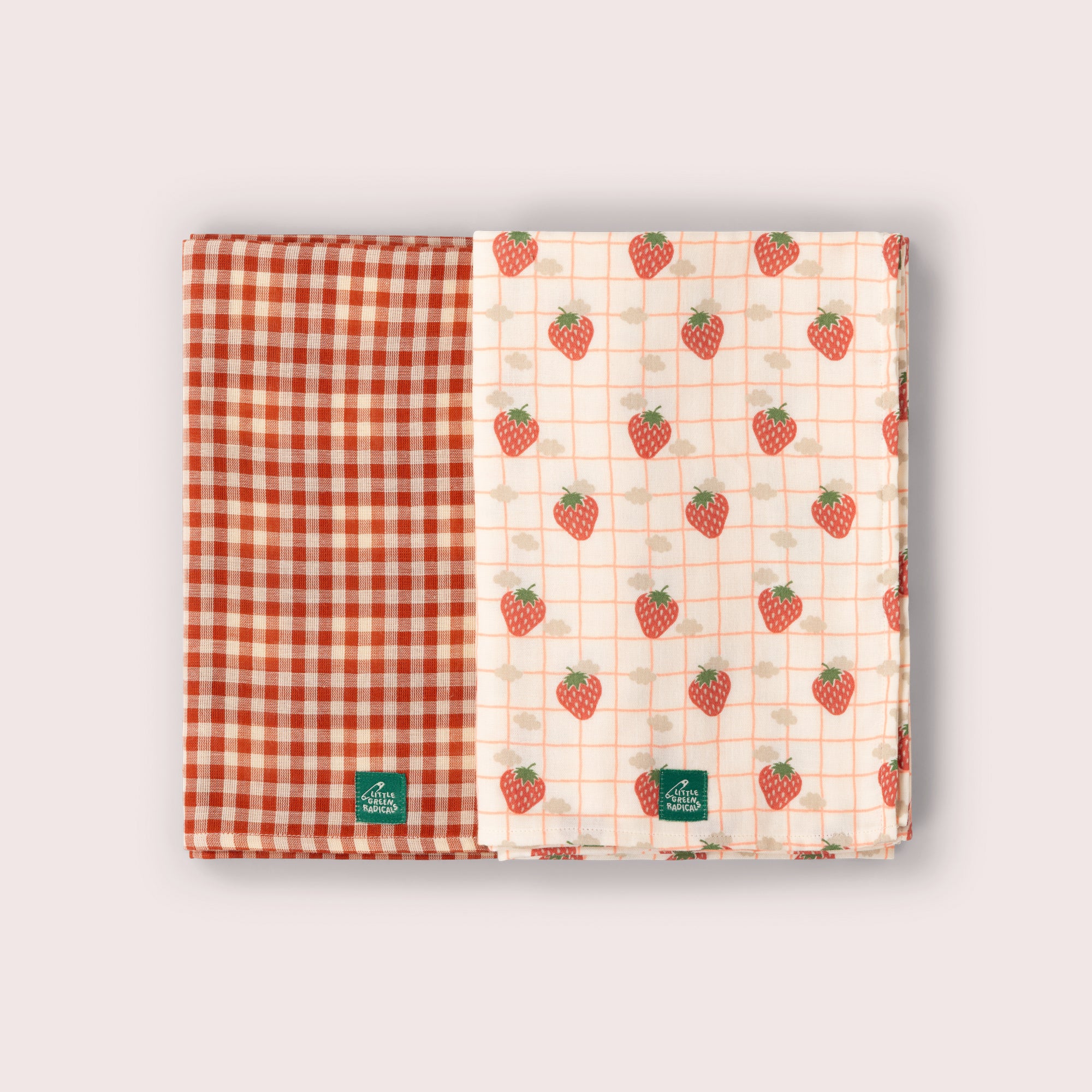 Strawberry Days Muslin Cloth 2 Pack
