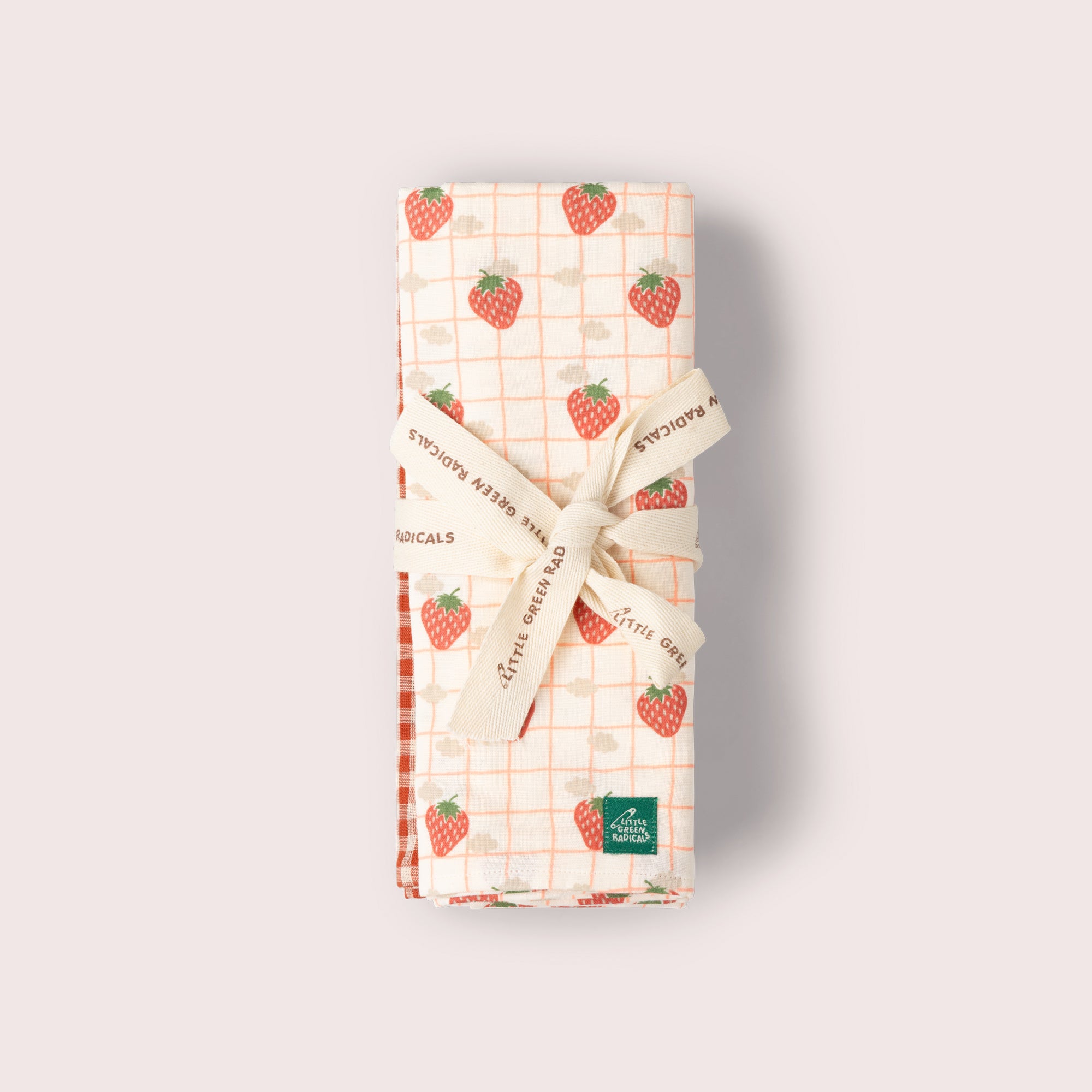 Strawberry Days Muslin Cloth 2 Pack