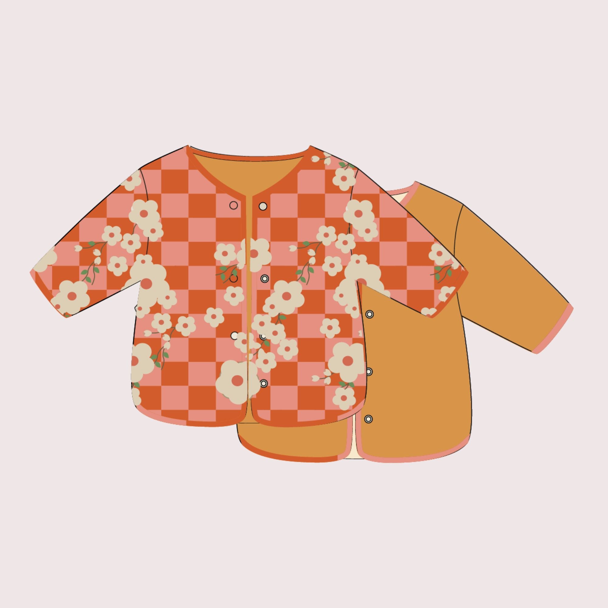 Tigerlily Check Reversible Spring Jacket