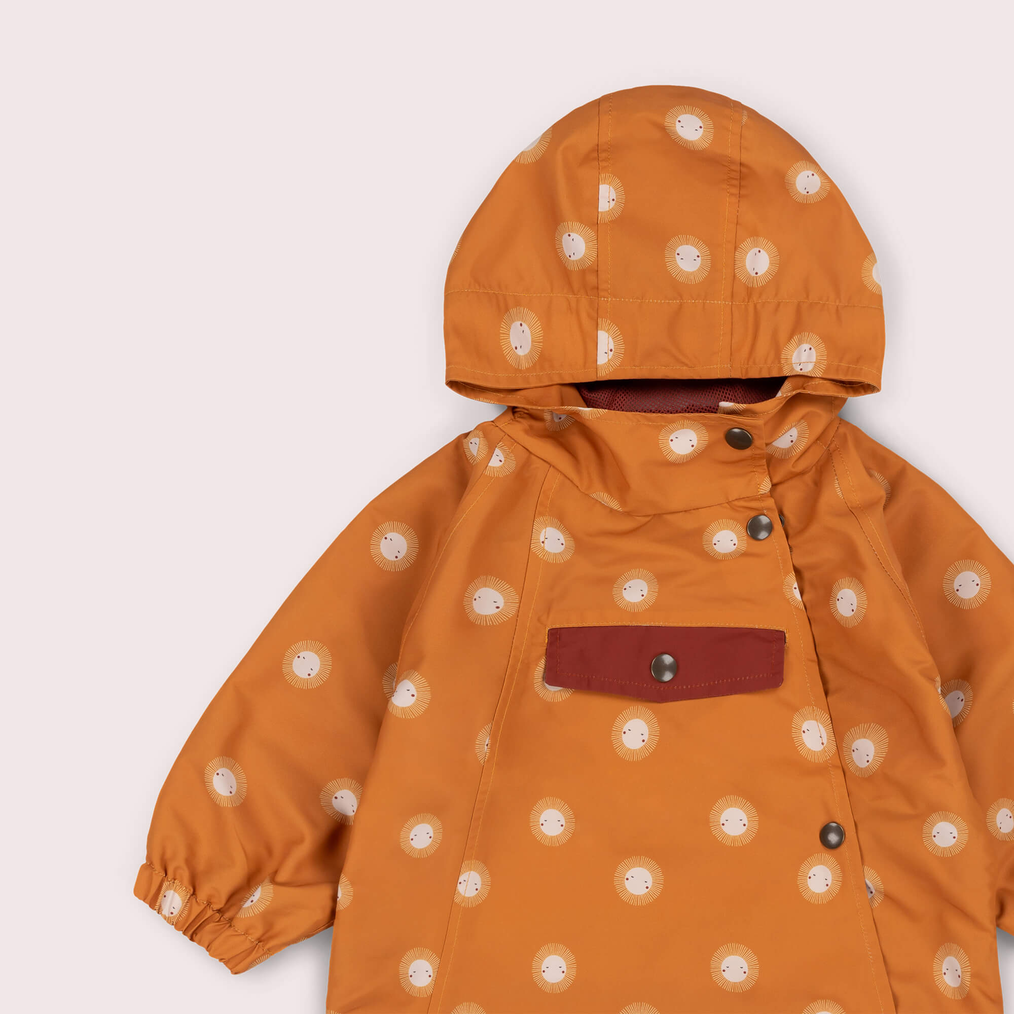 Sunshine Recycled Waterproof Packaway Anorak Gold / 7-8y