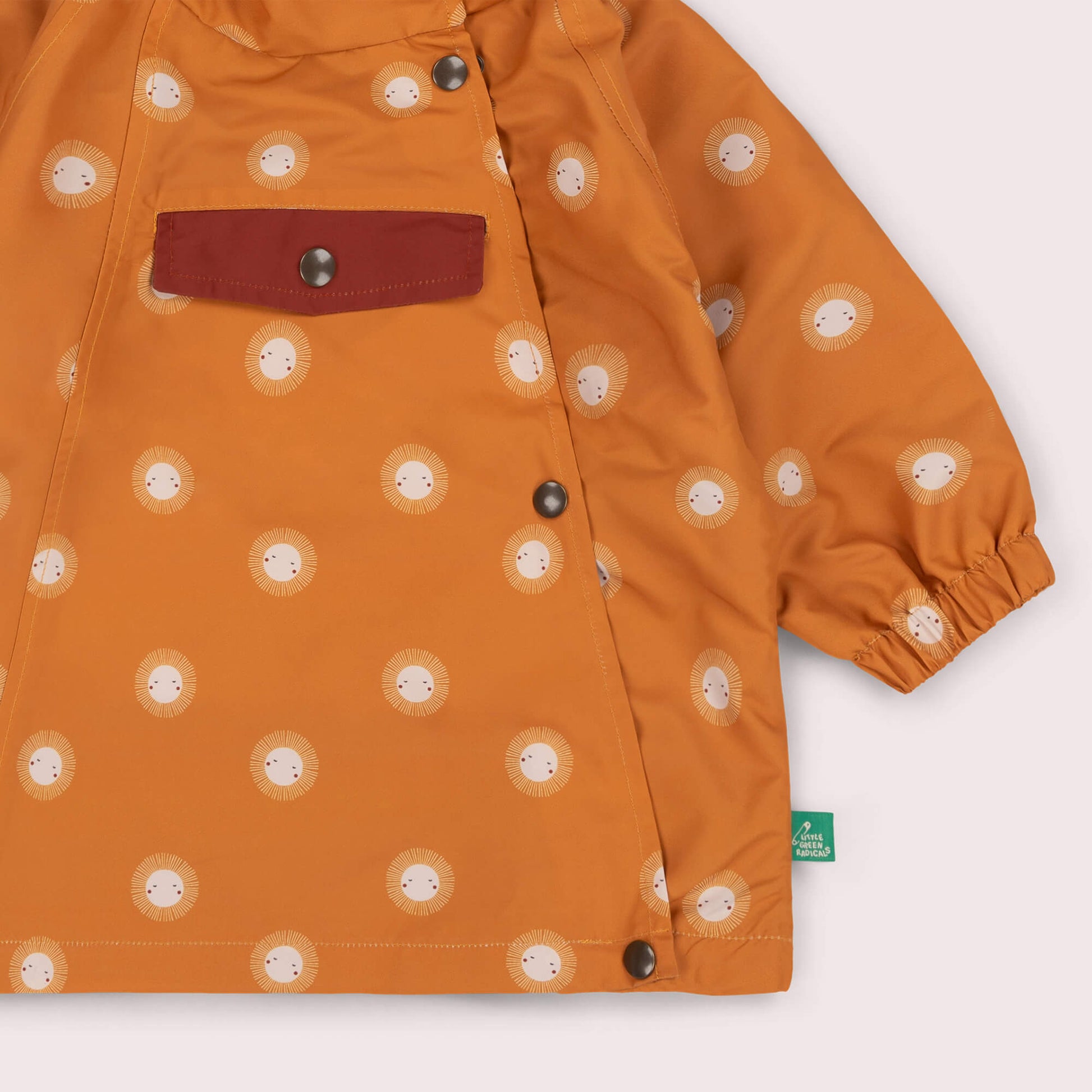 Sunshine Recycled Waterproof Packaway Anorak Gold / 7-8y