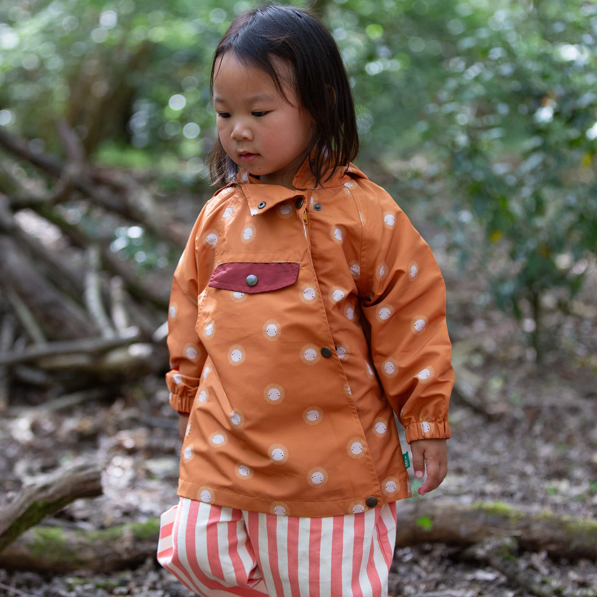 Sunshine Recycled Waterproof Packaway Anorak Gold / 7-8y