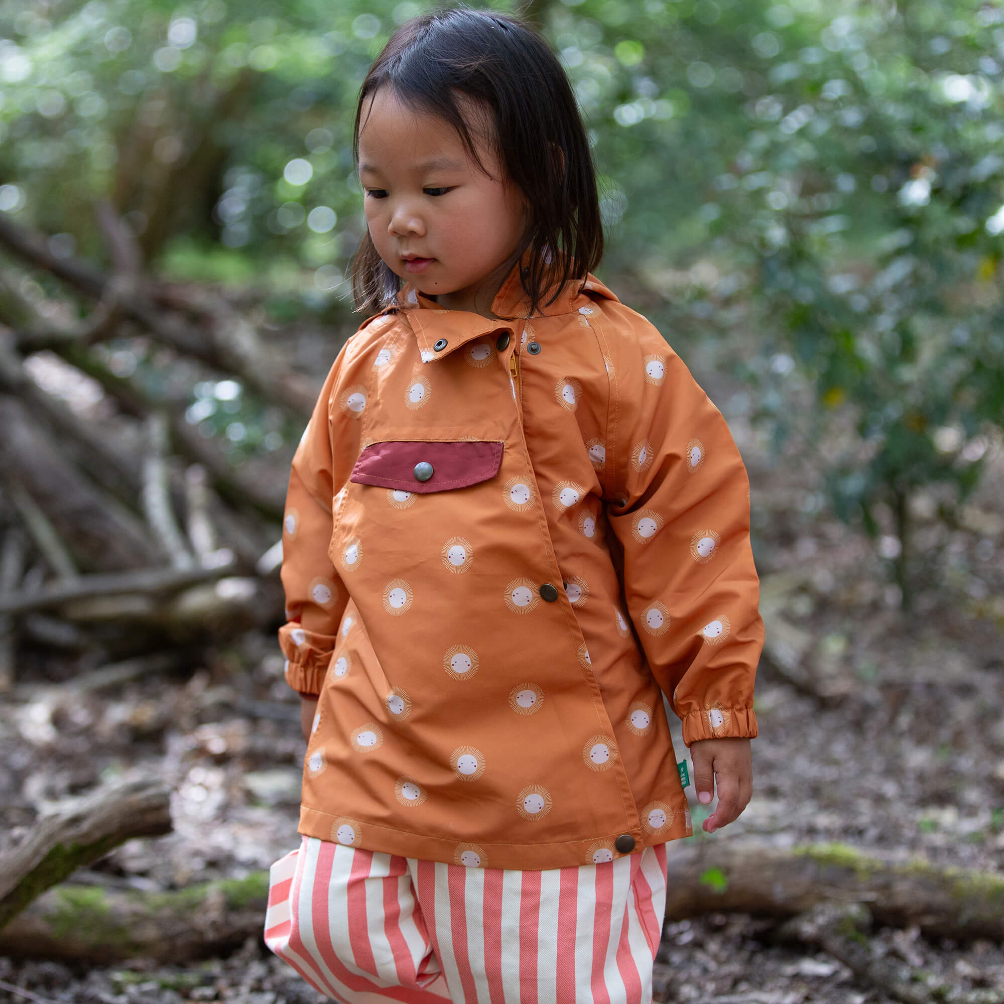 Sunshine Recycled Waterproof Packaway Anorak Gold / 7-8y