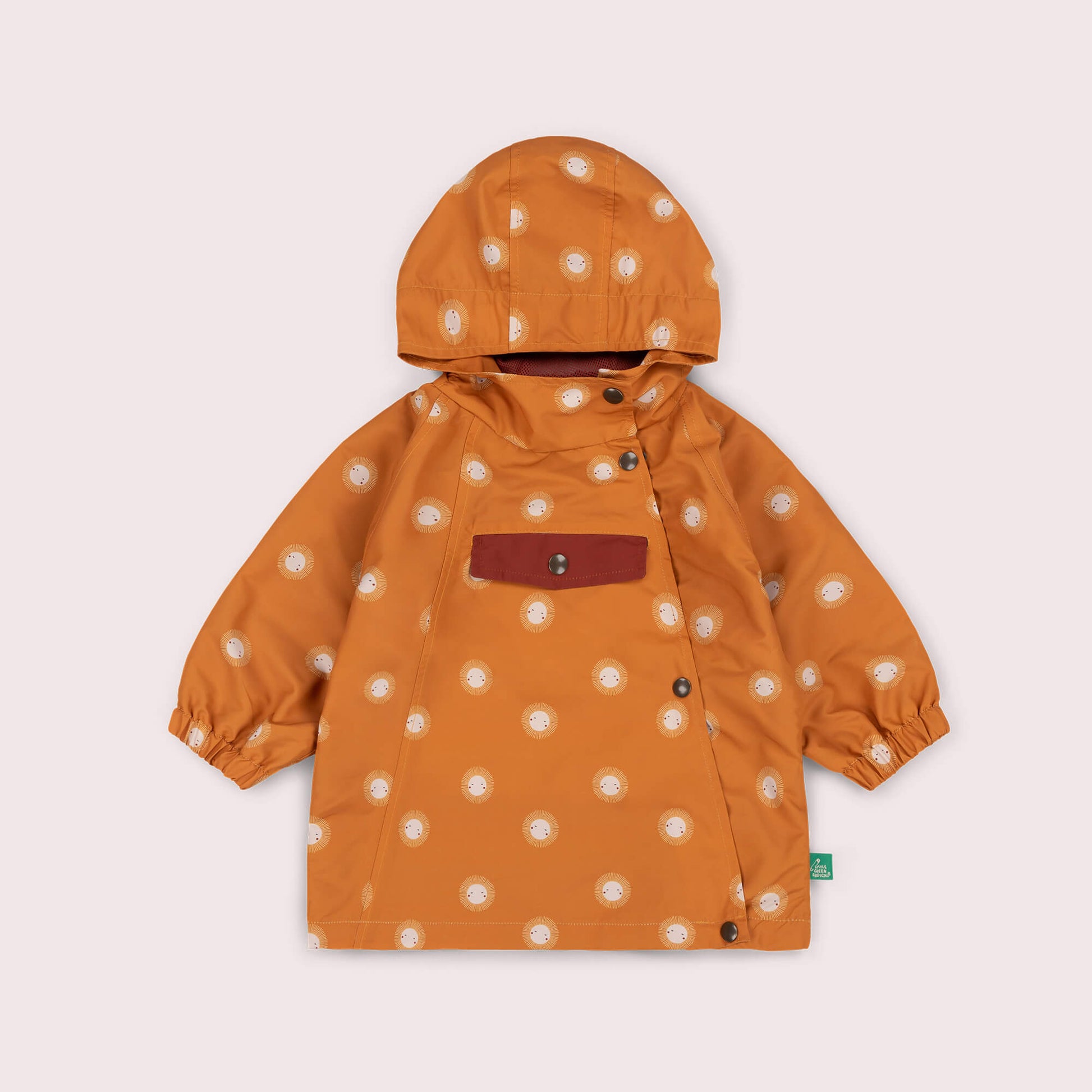 Sunshine Recycled Waterproof Packaway Anorak Gold / 7-8y