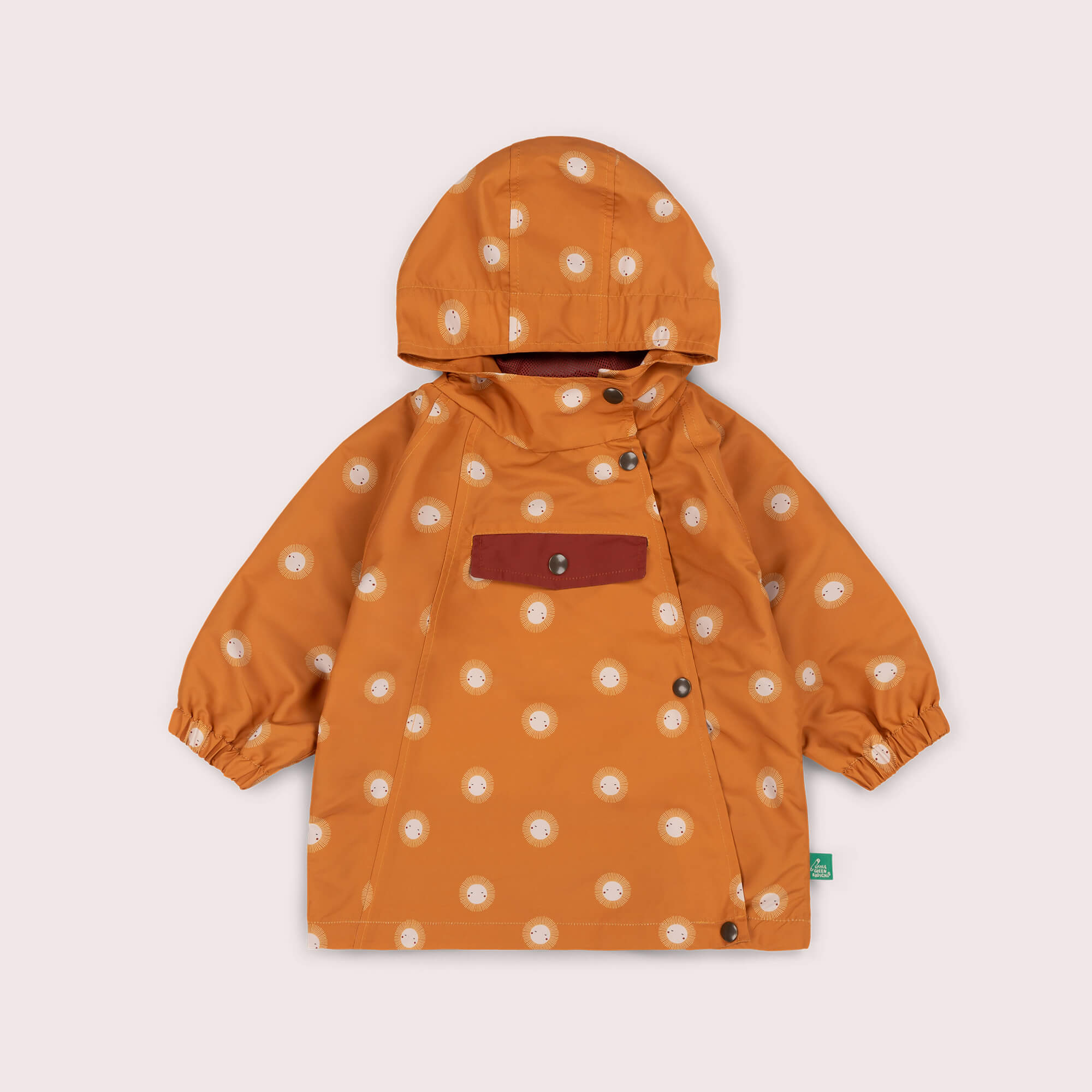 Sunshine Recycled Waterproof Packaway Anorak Gold / 7-8y