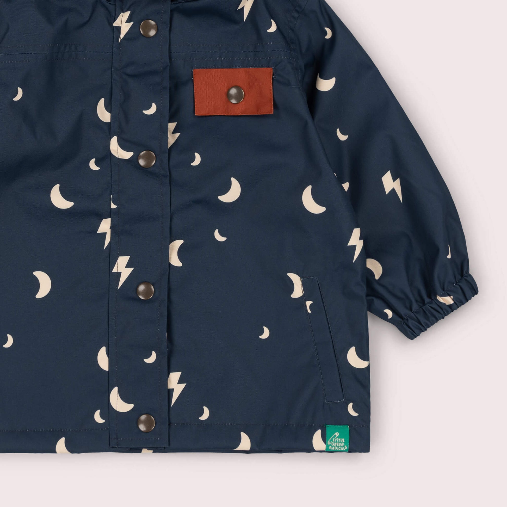 Night Storm Recycled Waterproof Raincoat Navy / 7-8y