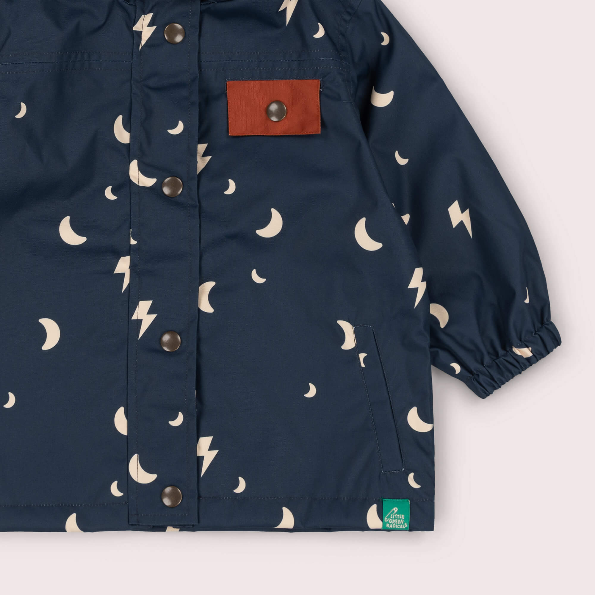 Night Storm Recycled Waterproof Raincoat Navy / 7-8y