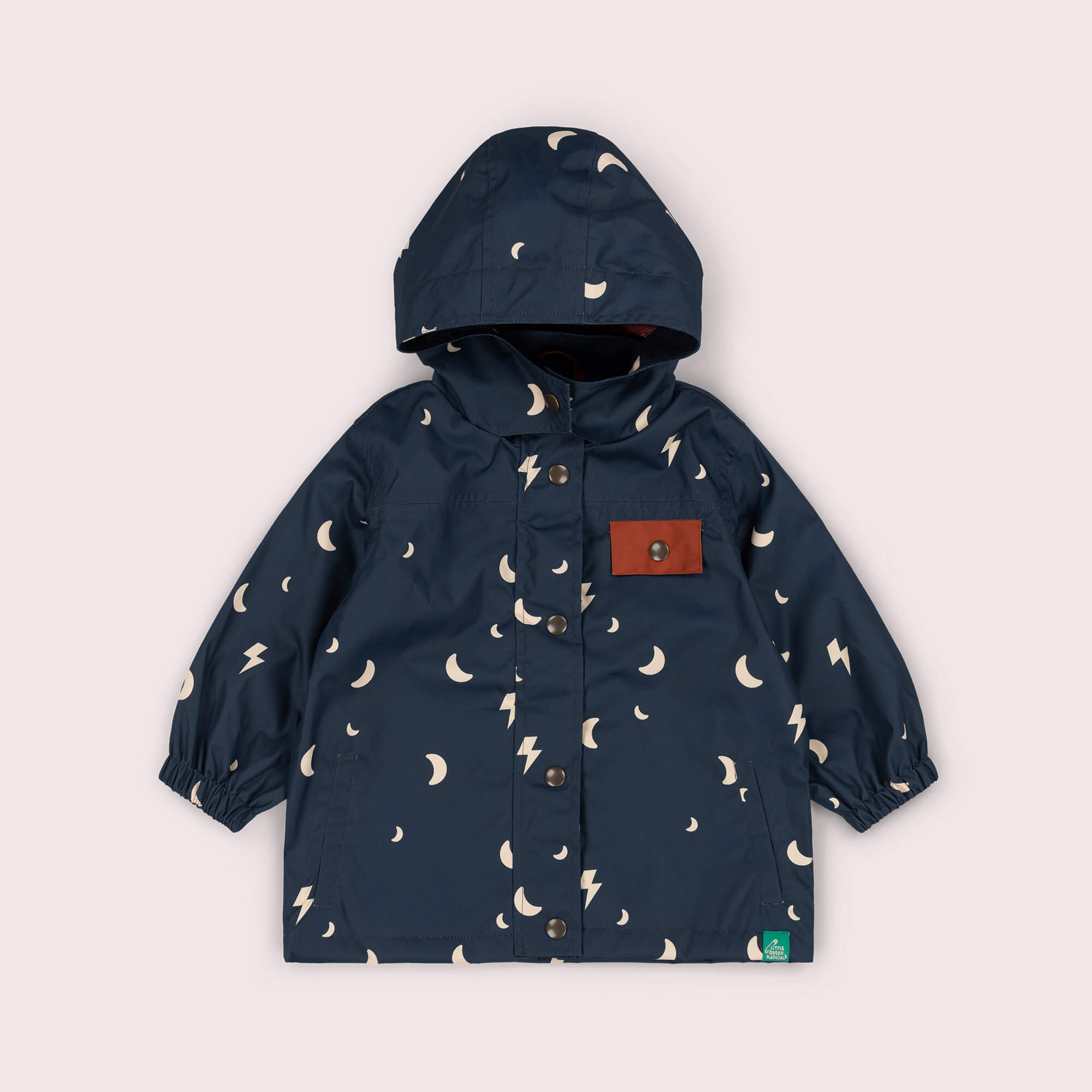Night Storm Recycled Waterproof Raincoat Navy / 7-8y