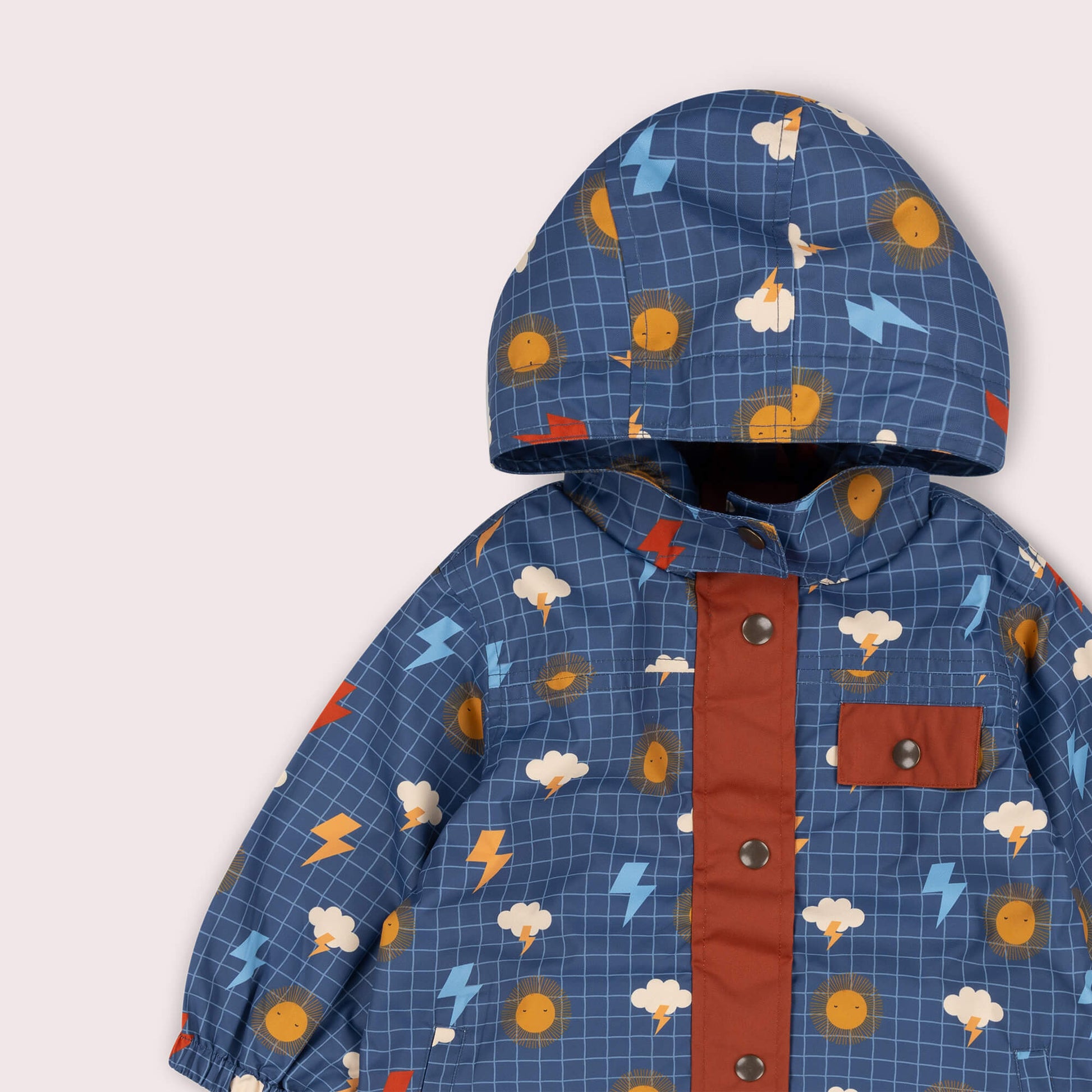Any Weather Recycled Waterproof Raincoat Blue / 7-8y