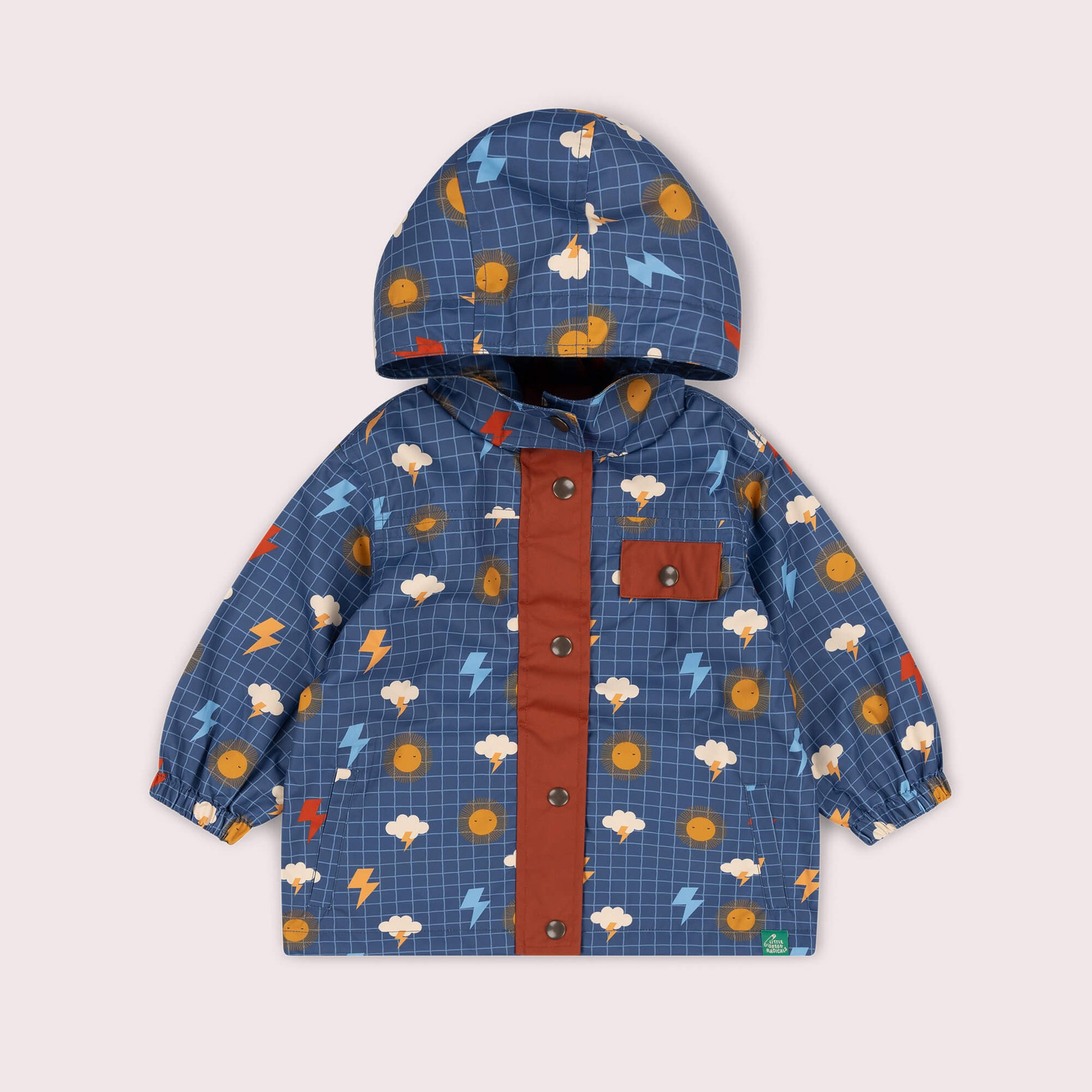 Any Weather Recycled Waterproof Raincoat Blue / 7-8y