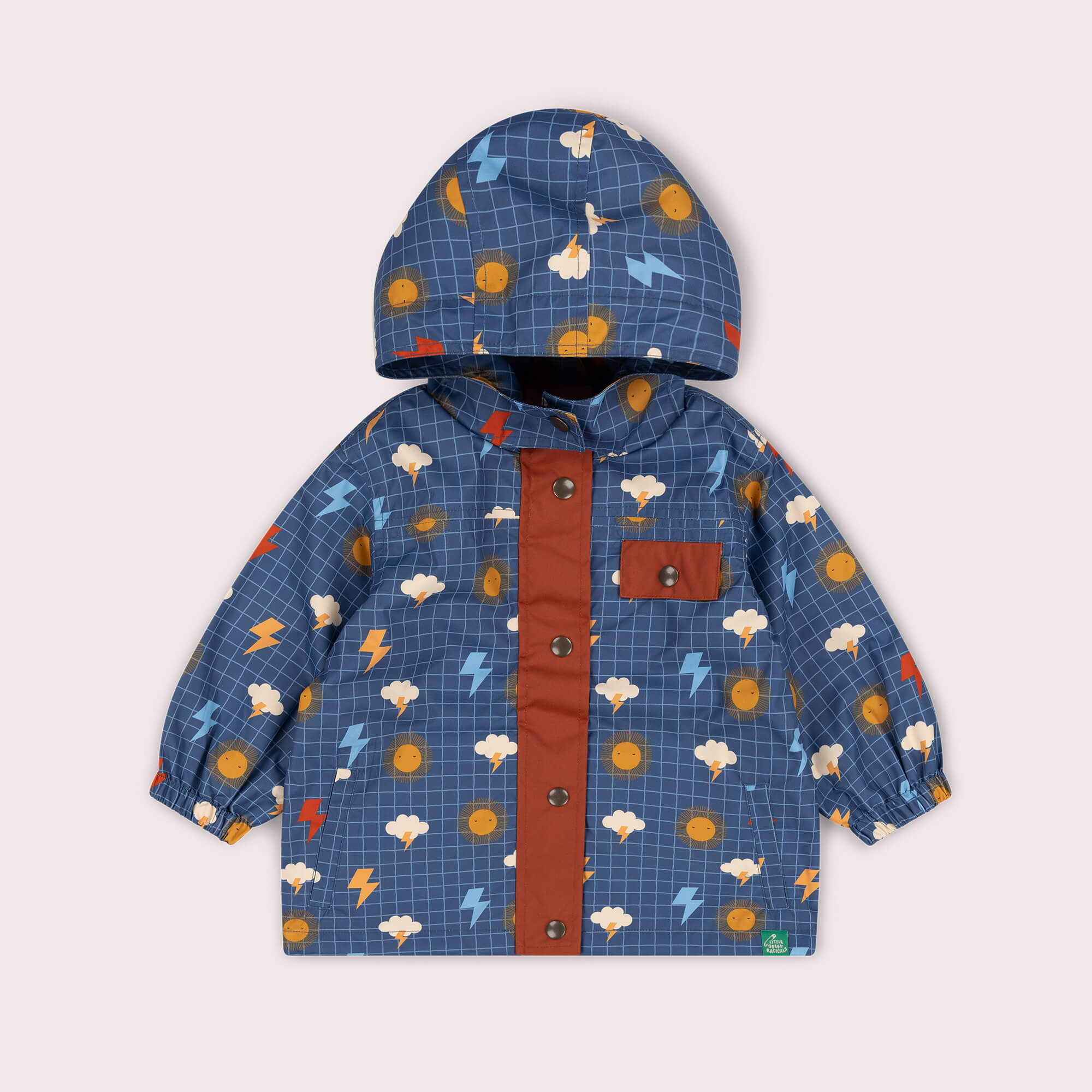 Any Weather Recycled Waterproof Raincoat Blue / 7-8y