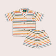 Rainbow Days Striped Pyjama Shorts Set NOT AVAILABLE USA/CAN/AUS