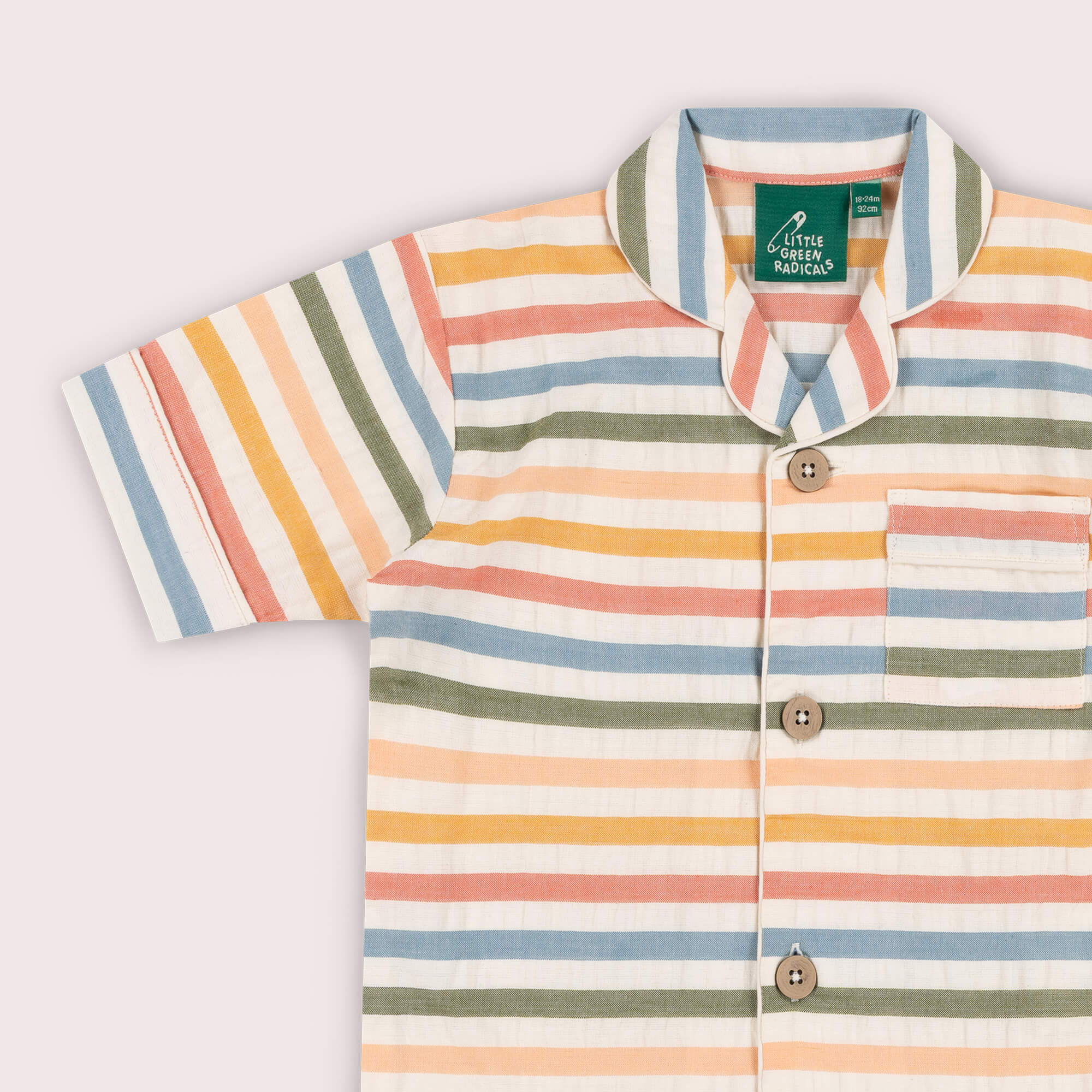 Rainbow Days Striped Pyjama Shorts Set NOT AVAILABLE USA/CAN/AUS Multi / 8-9y