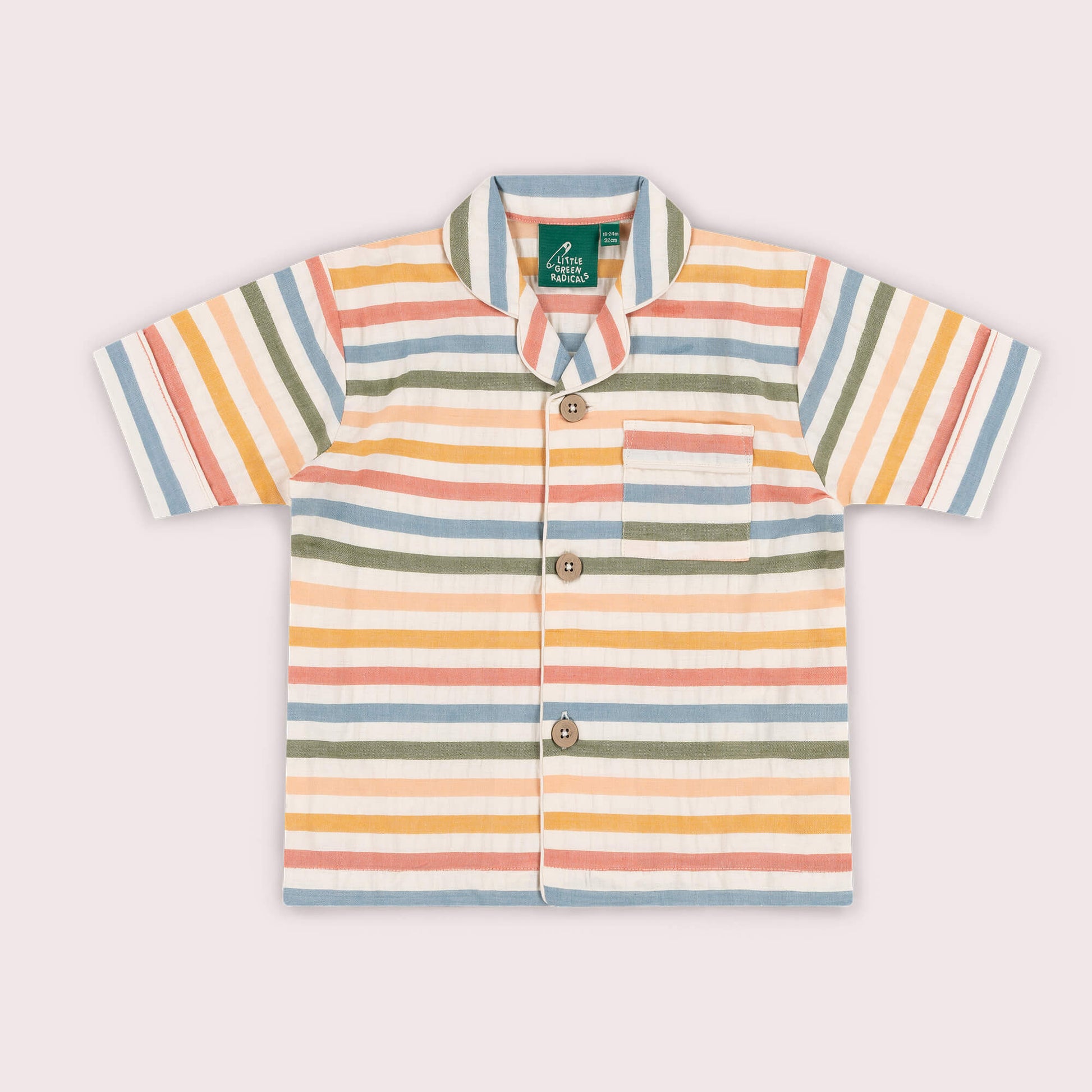 Rainbow Days Striped Pyjama Shorts Set NOT AVAILABLE USA/CAN/AUS Multi / 8-9y