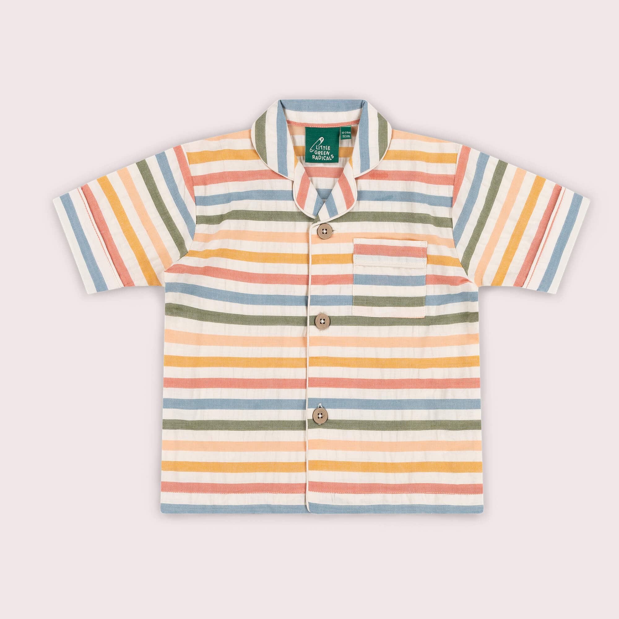 Rainbow Days Striped Pyjama Shorts Set NOT AVAILABLE USA/CAN/AUS Multi / 8-9y