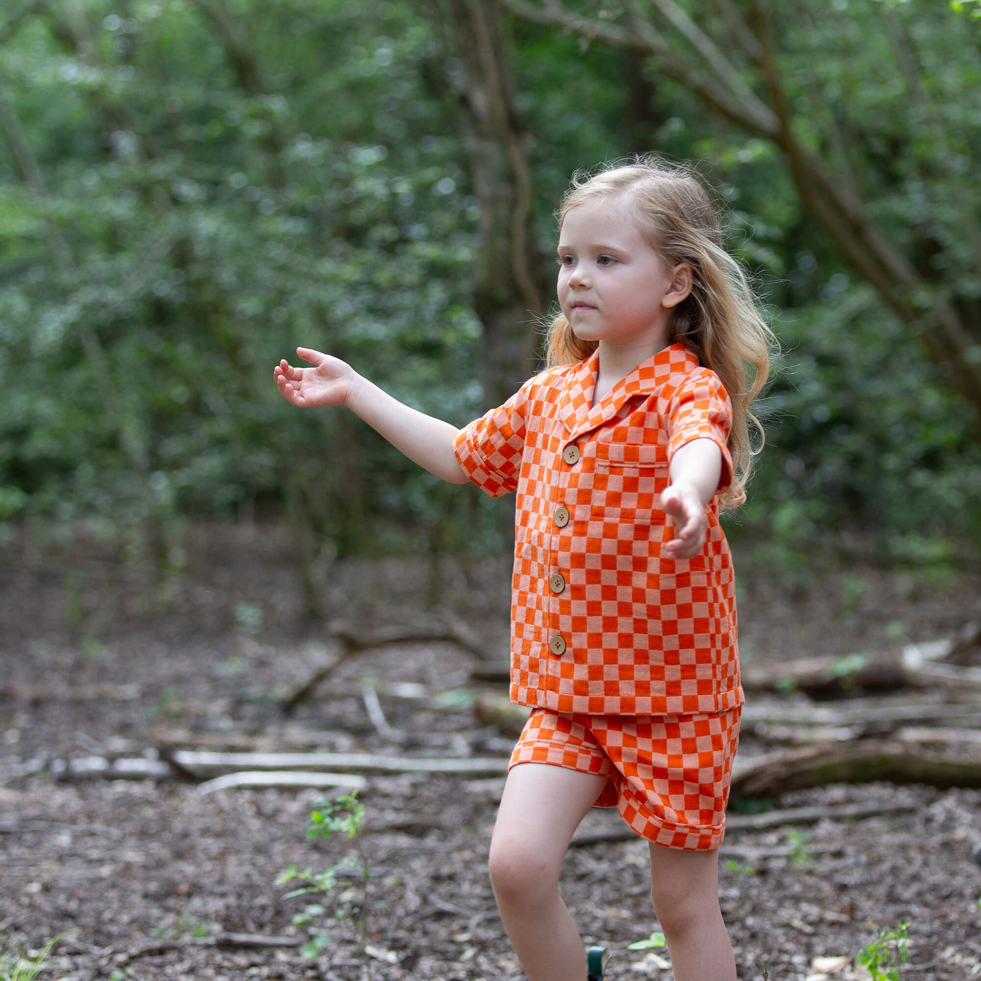 Tigerlily Check Pyjama Shorts Set NOT AVAILABLE USA/CAN/AUS Red / 8-9y