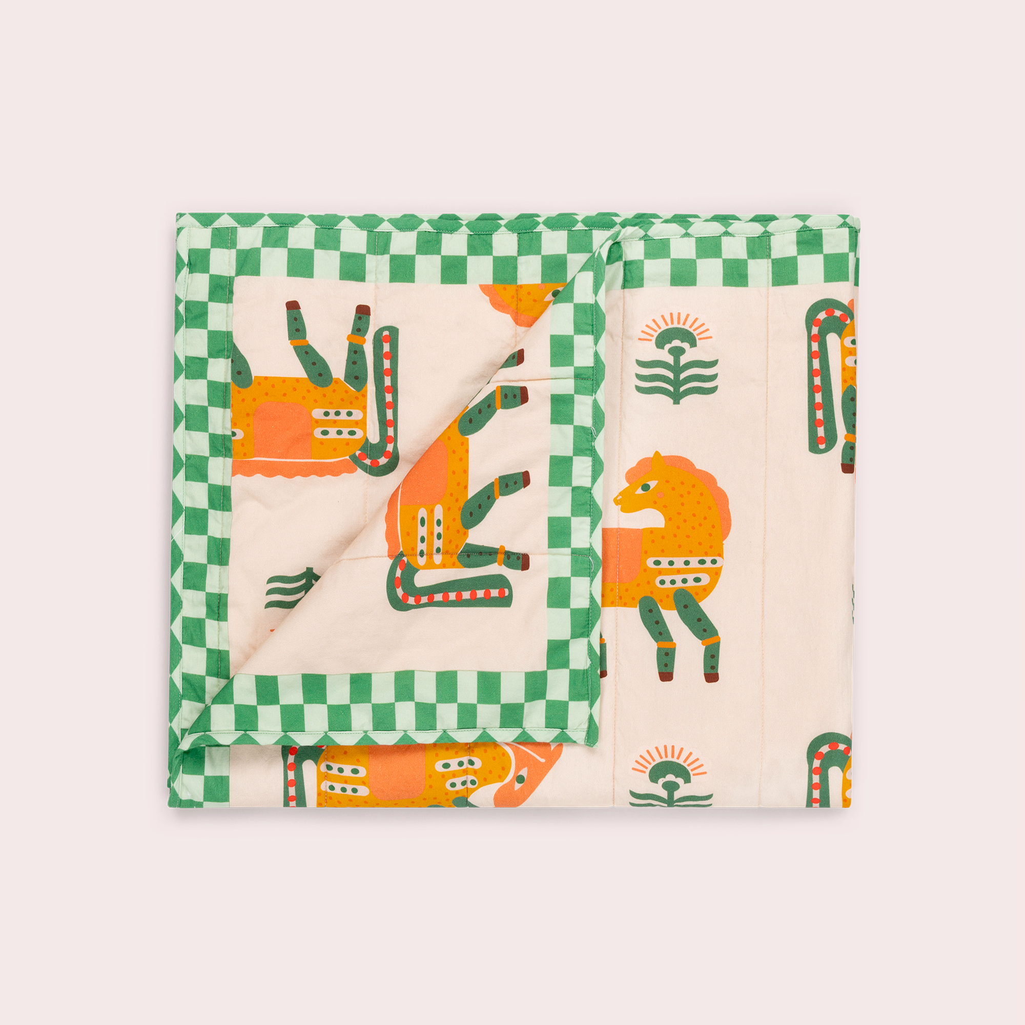 Wild Ponies Organic Cotton Quilt
