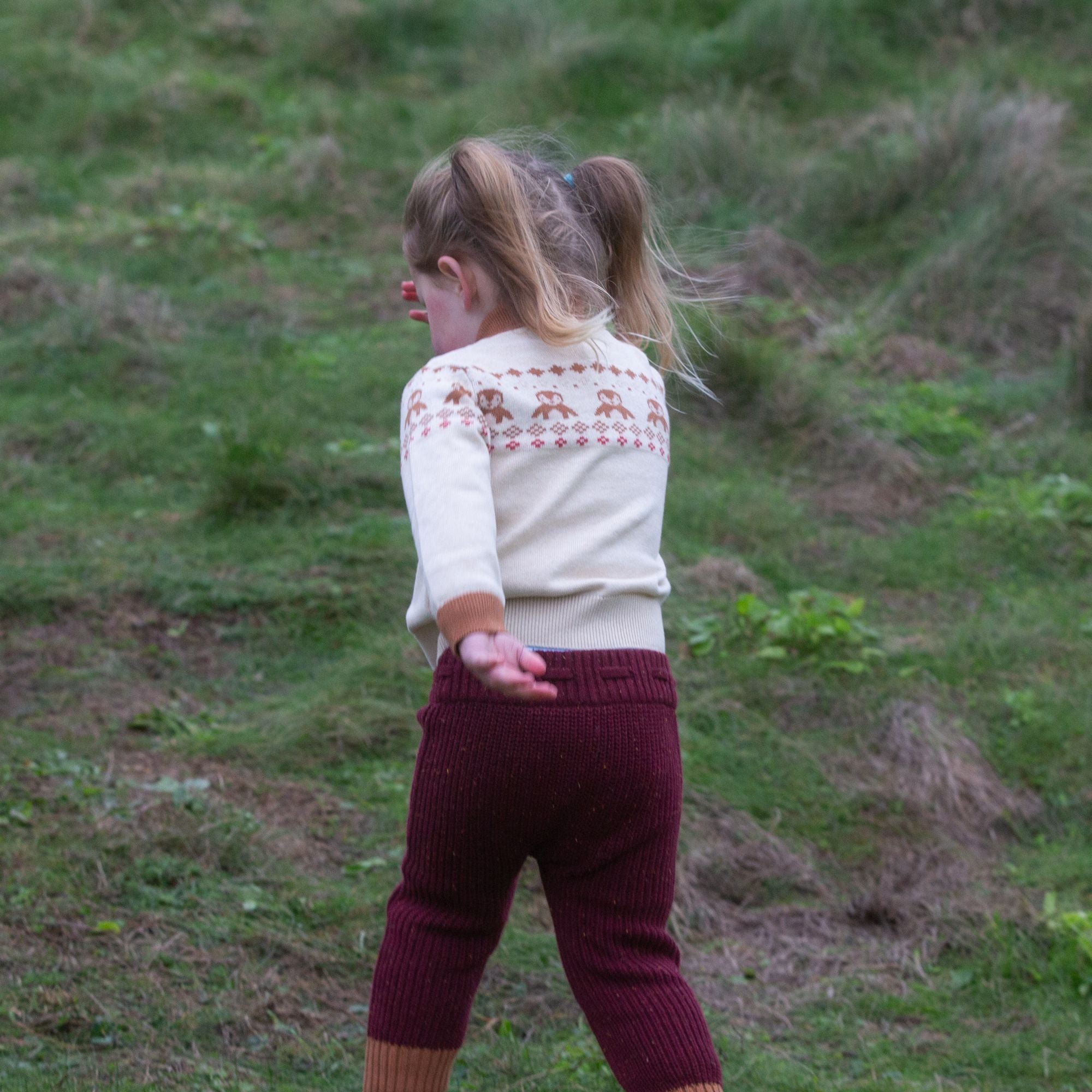 From One To Another Fair Isle Penguin Knitted Cardigan