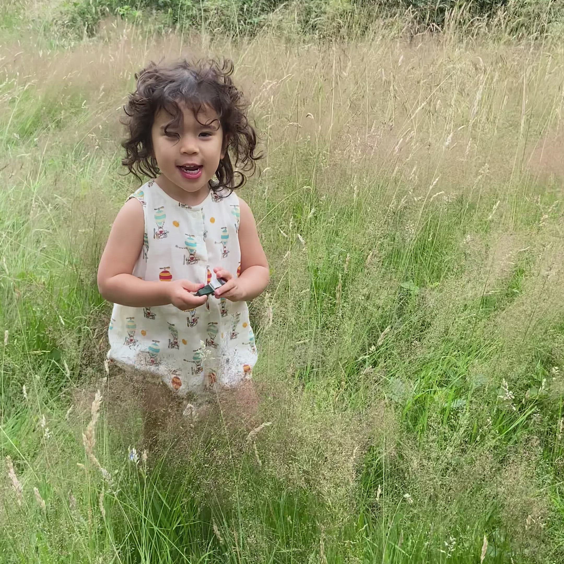 Load video: Take to the Skies Organic Sleeveless Bubble Body