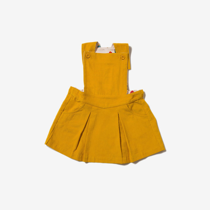 Gold Pinafore Dress