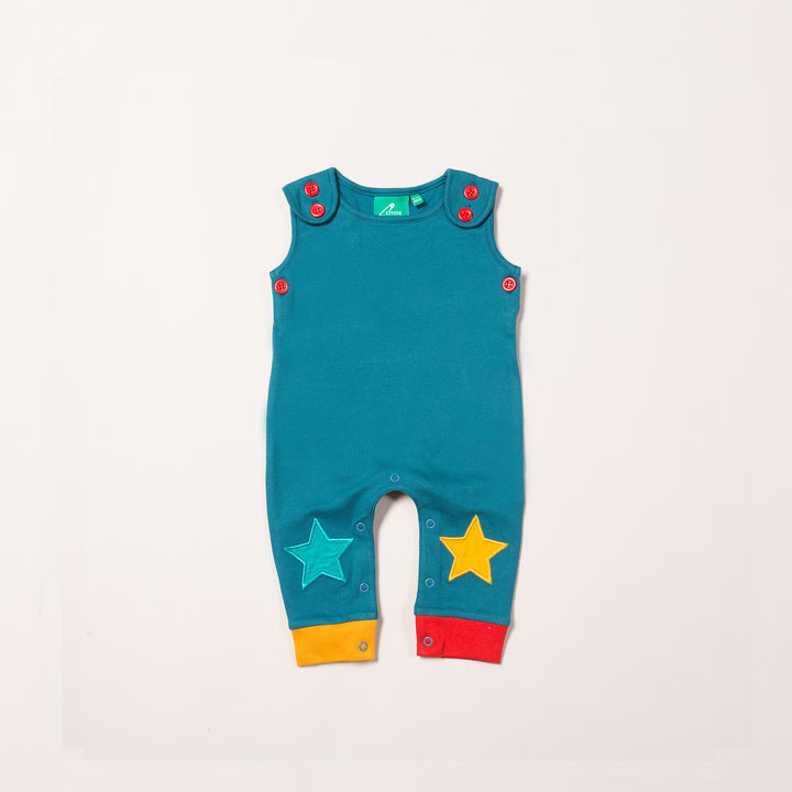 Teal Star Dungarees