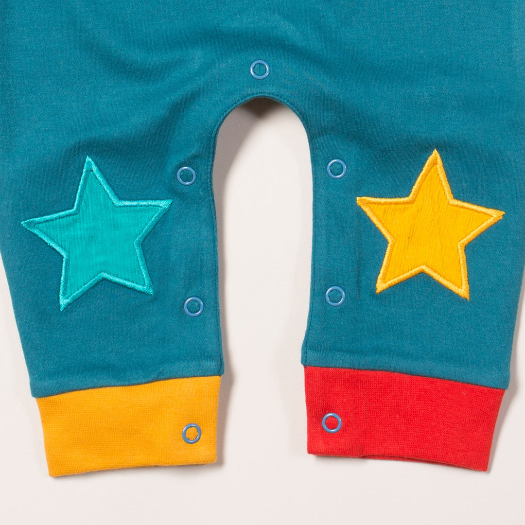 Teal Star Dungarees