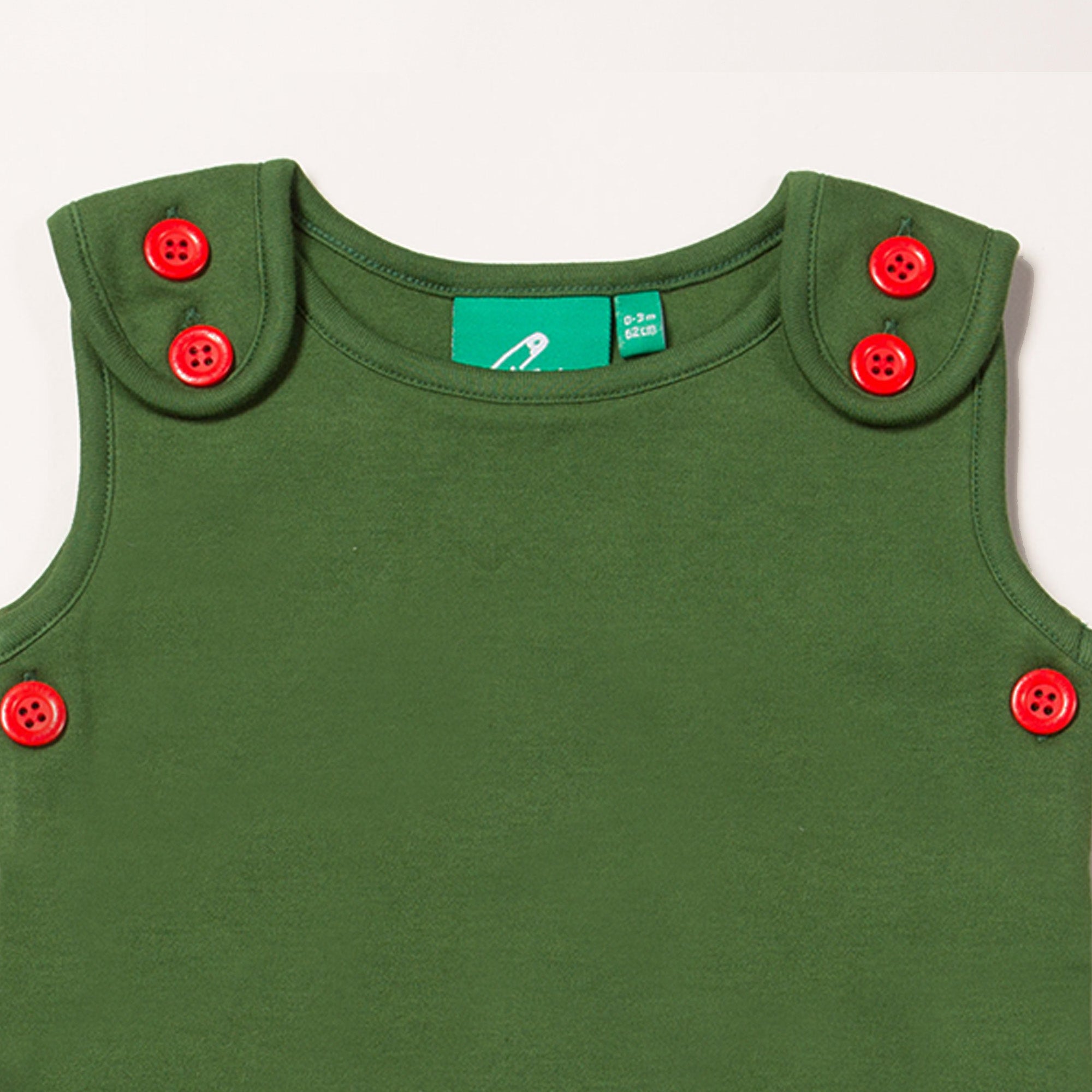 Woodland Green Star Dungarees