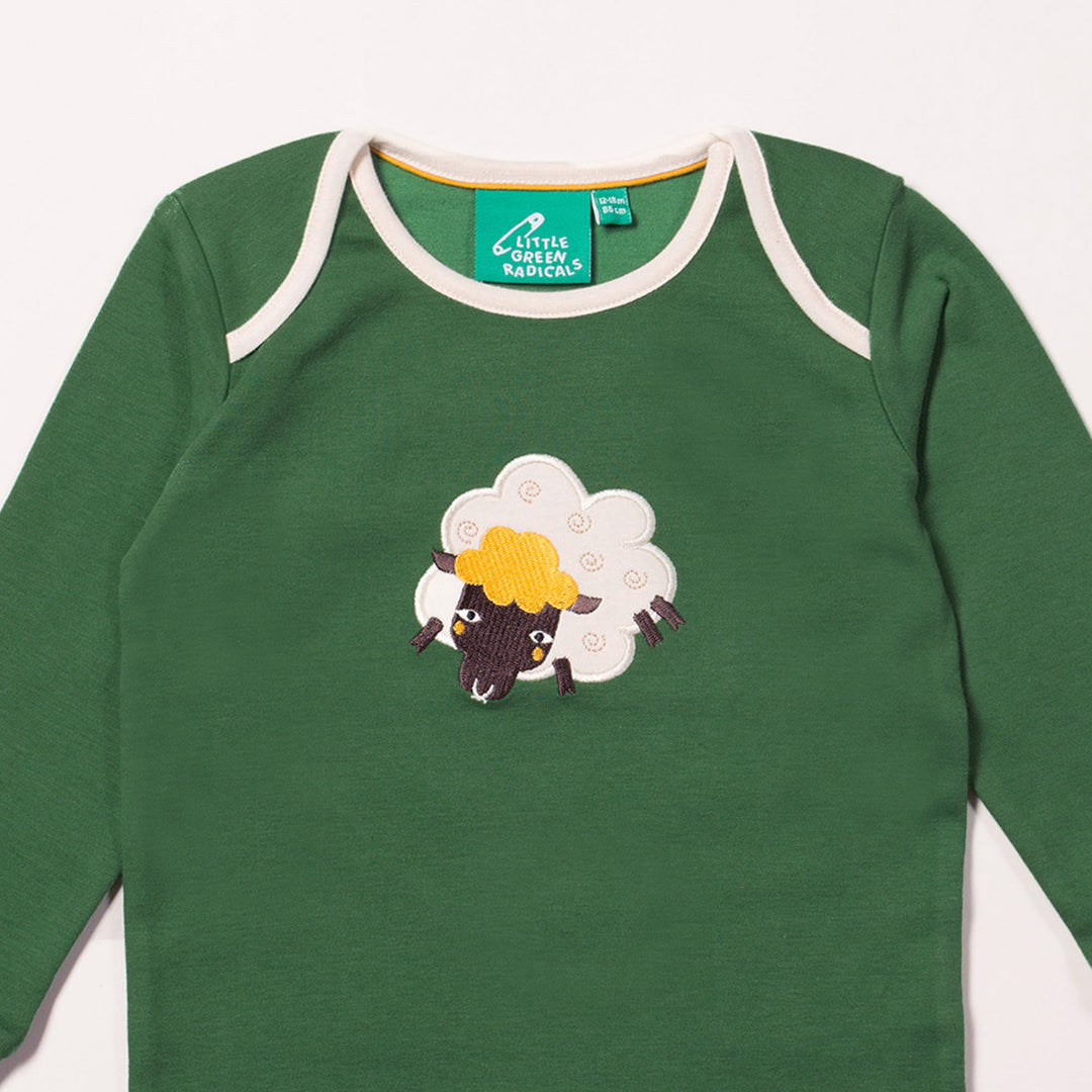 Golden Sheep Appliqué T-Shirt