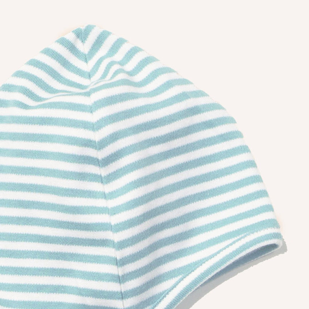 Powder Blue Stripe Baby Hat