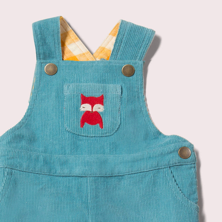 Embroidered Fox Classic Dungarees