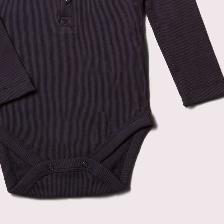 Winter Blue Rib Baby Body