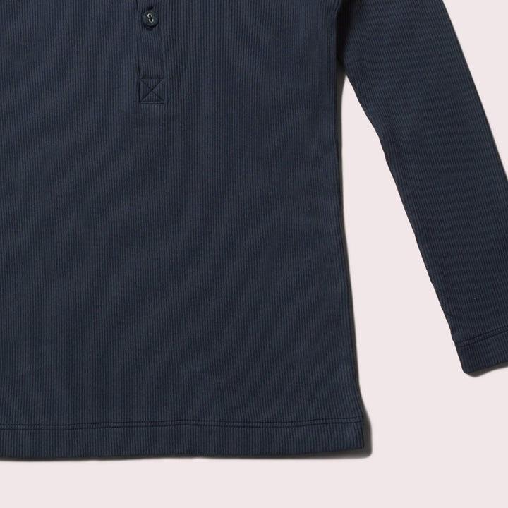 Winter Blue Rib Long Sleeve T-Shirt