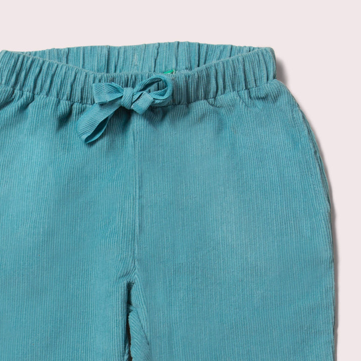 Soft Blue Cord Comfy Trousers