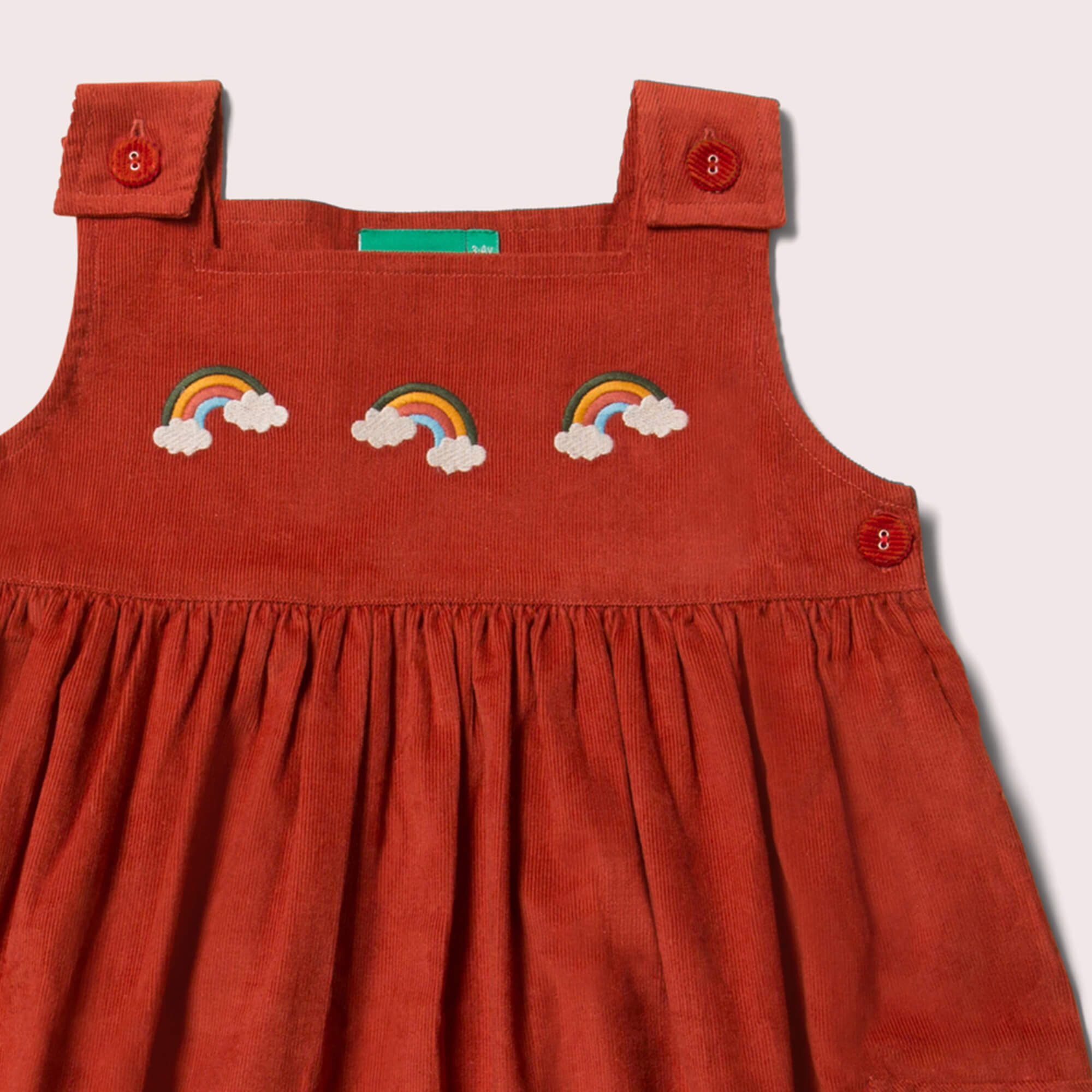 Autumn Rainbow Embroidered Pinnie