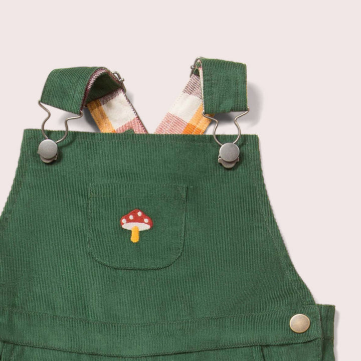 Embroidered Toadstool Classic Corduroy Dungarees