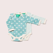 Fluffy Cloud Organic Baby Bodysuit Set - 2 Pack
