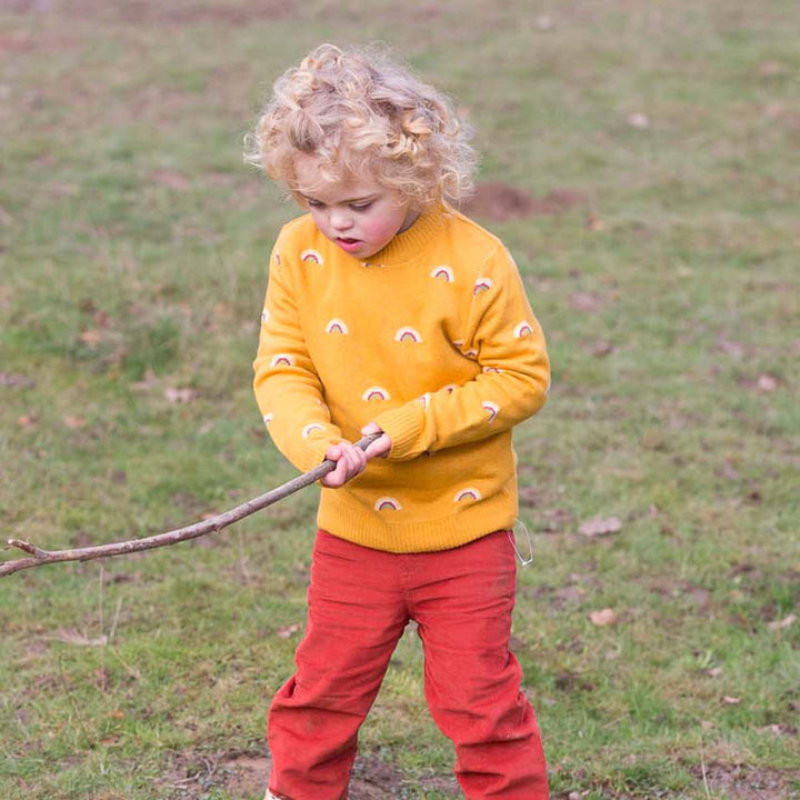 From One To Another Rainbows Snuggly Knitted Jumper