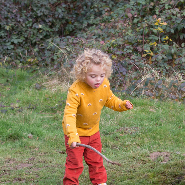 From One To Another Rainbows Snuggly Knitted Jumper