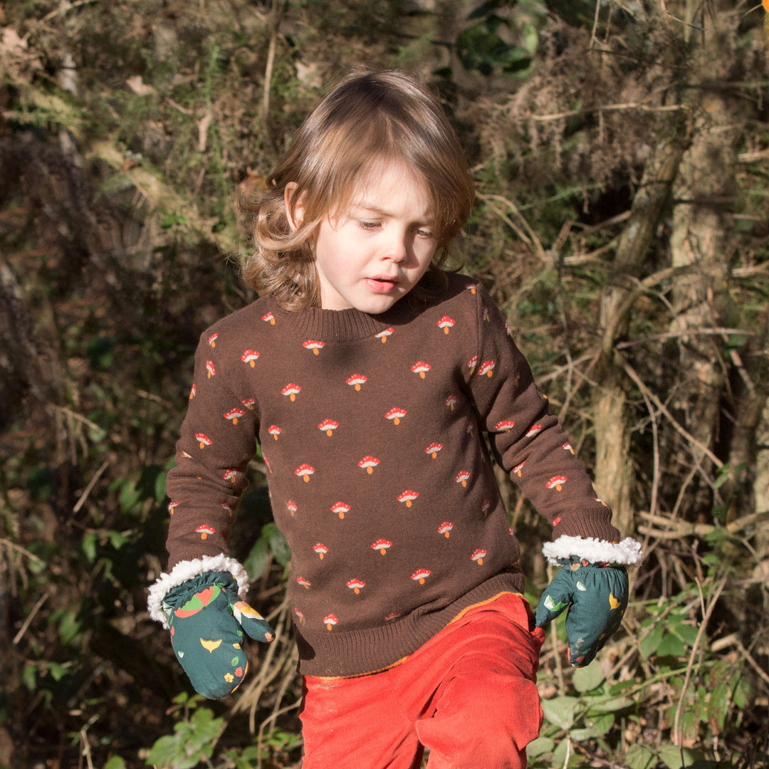 From One To Another Toadstool Knitted Jumper